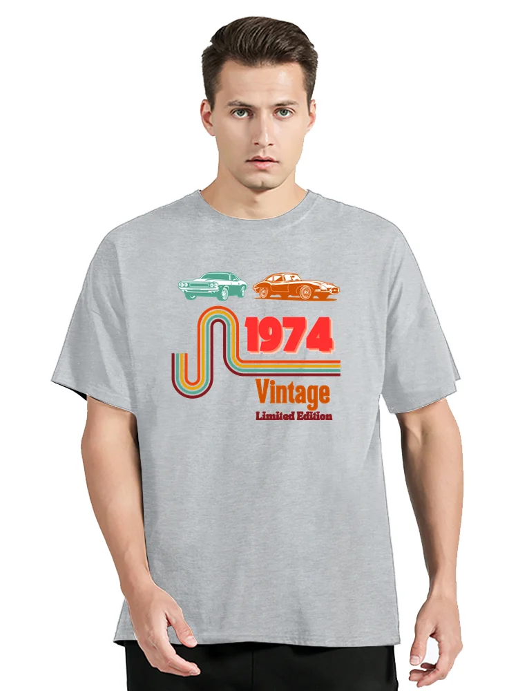 Geboren in Vintage 1974 limitierte Auflage Kassette T-Shirt Sommer mode lässige Herren bekleidung übergroße T-Shirt Tops Baumwolle T-Shirt – Detail 19