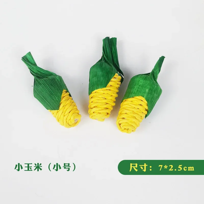 Pet Chew Toys Pet Toys Pet Teeth Grinding Toy Hamster Toy Hamster Rabbit Chew Toy Bite Grind Teeth Toys Corn Carrot Woven Balls for Tooth Cleaning Radish Molar Toys Pet Supplies 1pc
