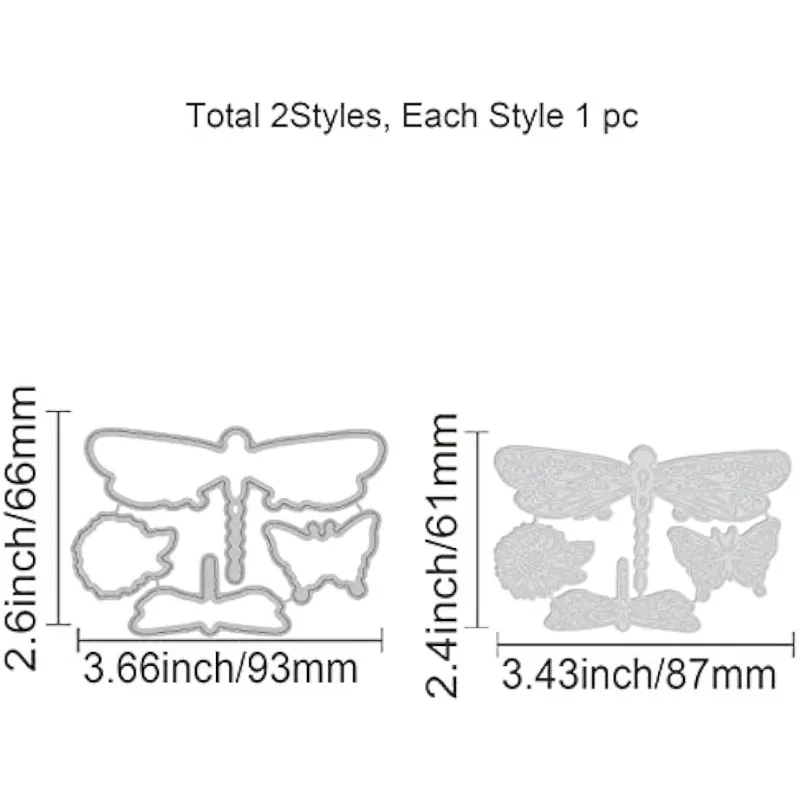 GLOBLELAND 3D Planner Tascabile A Tema Animale Fustelle Farfalla Libellula Ape Strumento per Goffratura In Acciaio Al Carbonio Fustelle Stencil per