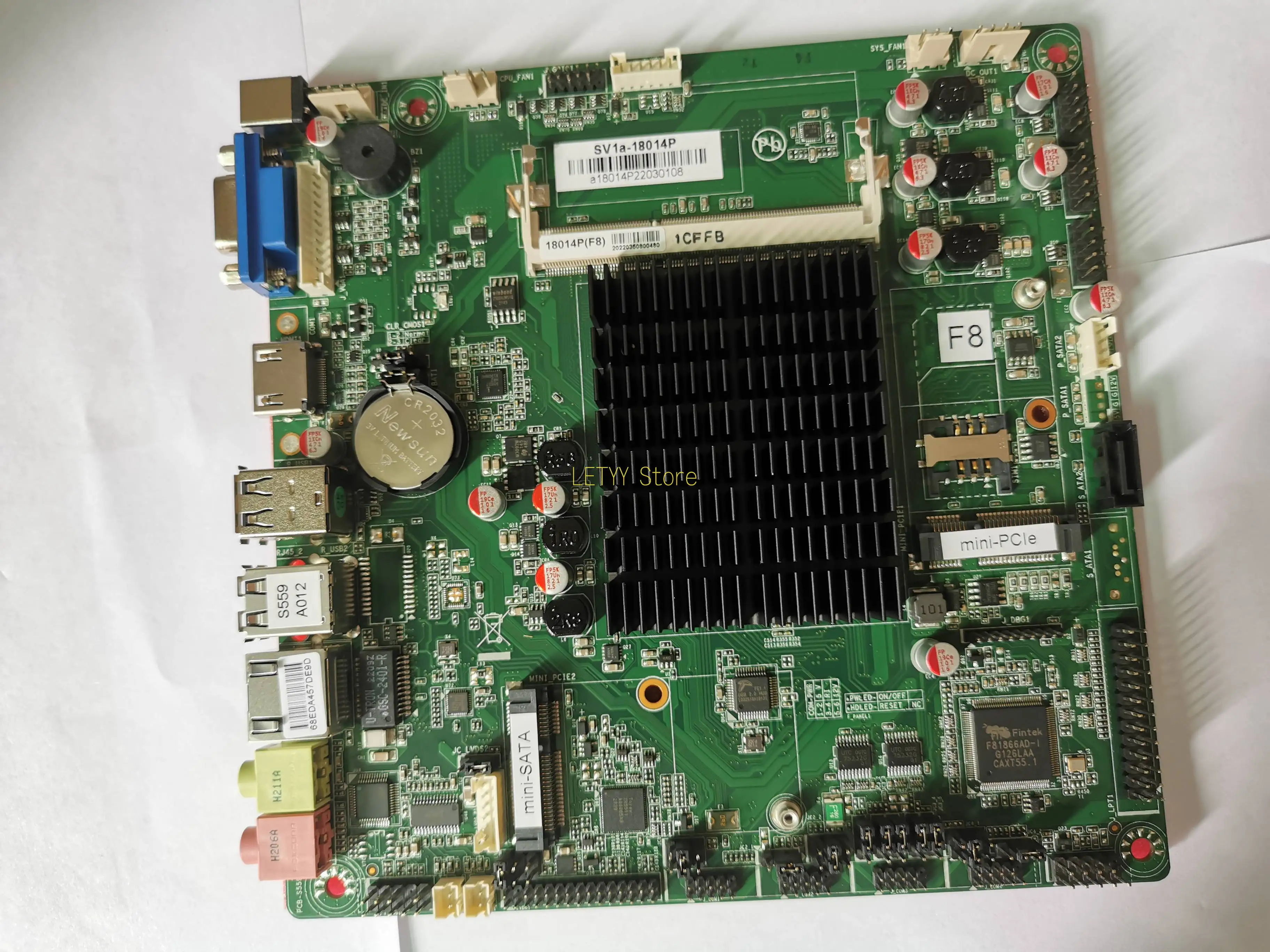 

SV1a-18014p Dual Core 2.41G Thin Plate Supports MSATA Solid State Tape DC Interface
