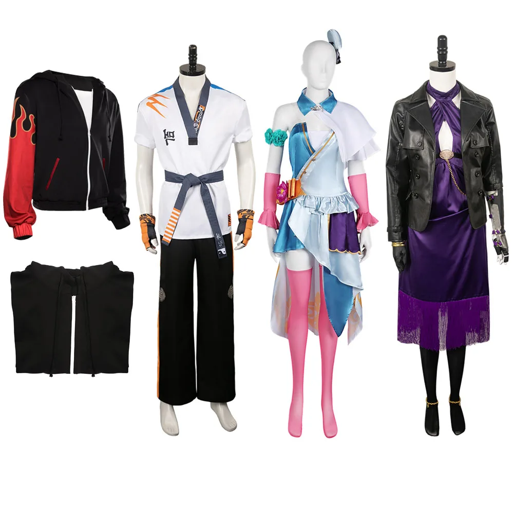 Kazama Jin Cosplay Costume Giacca Jin Nina Hwoarang Fantasia Gioco Tekken 8 Alisa Costume Vestito Uomo Donna Halloween Carnival Suit