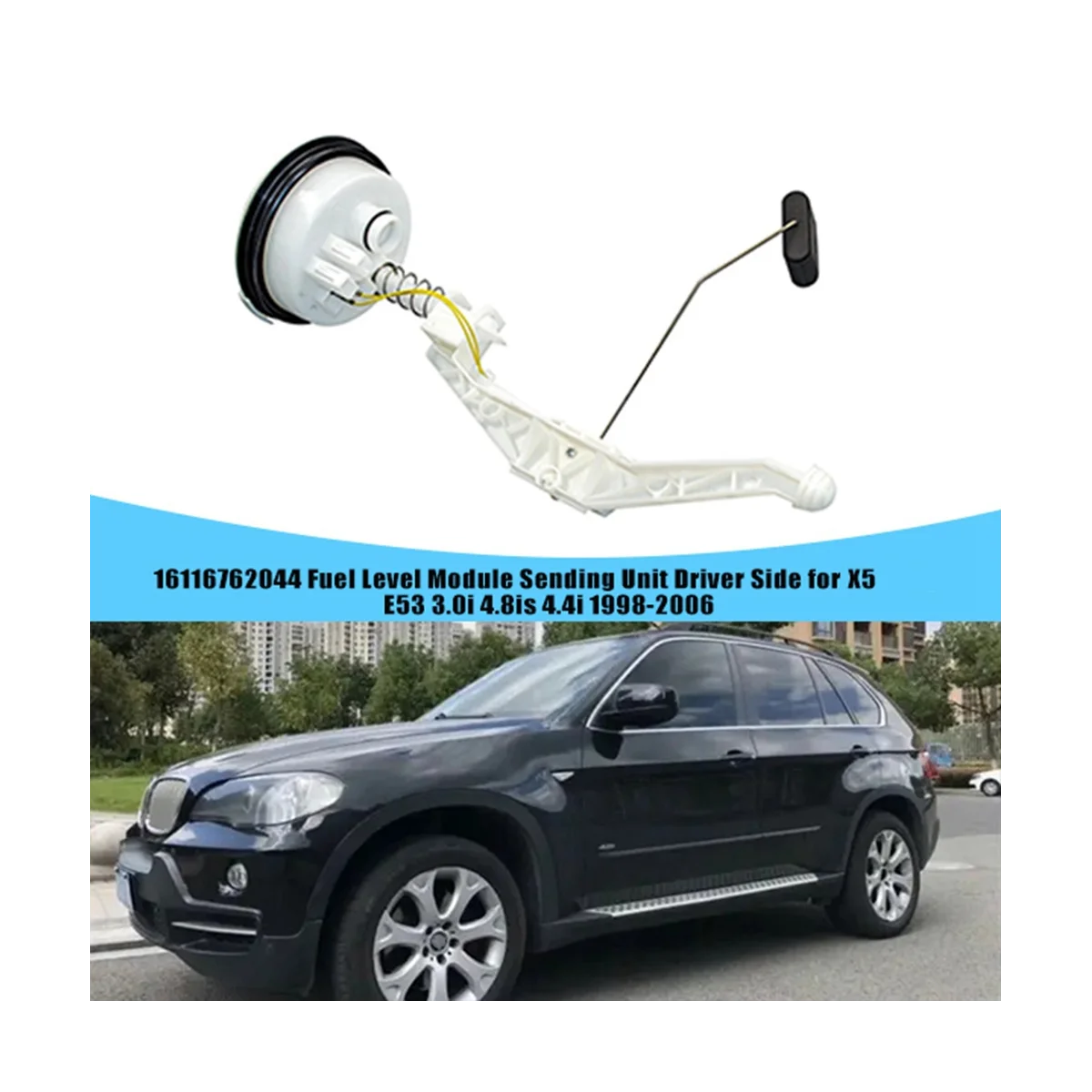 

Датчик уровня топлива 16116762044, левая сторона драйвера для BMW X5 E53 1998-2006 3.0I 4.8is 4.4I, модуль бензинового насоса
