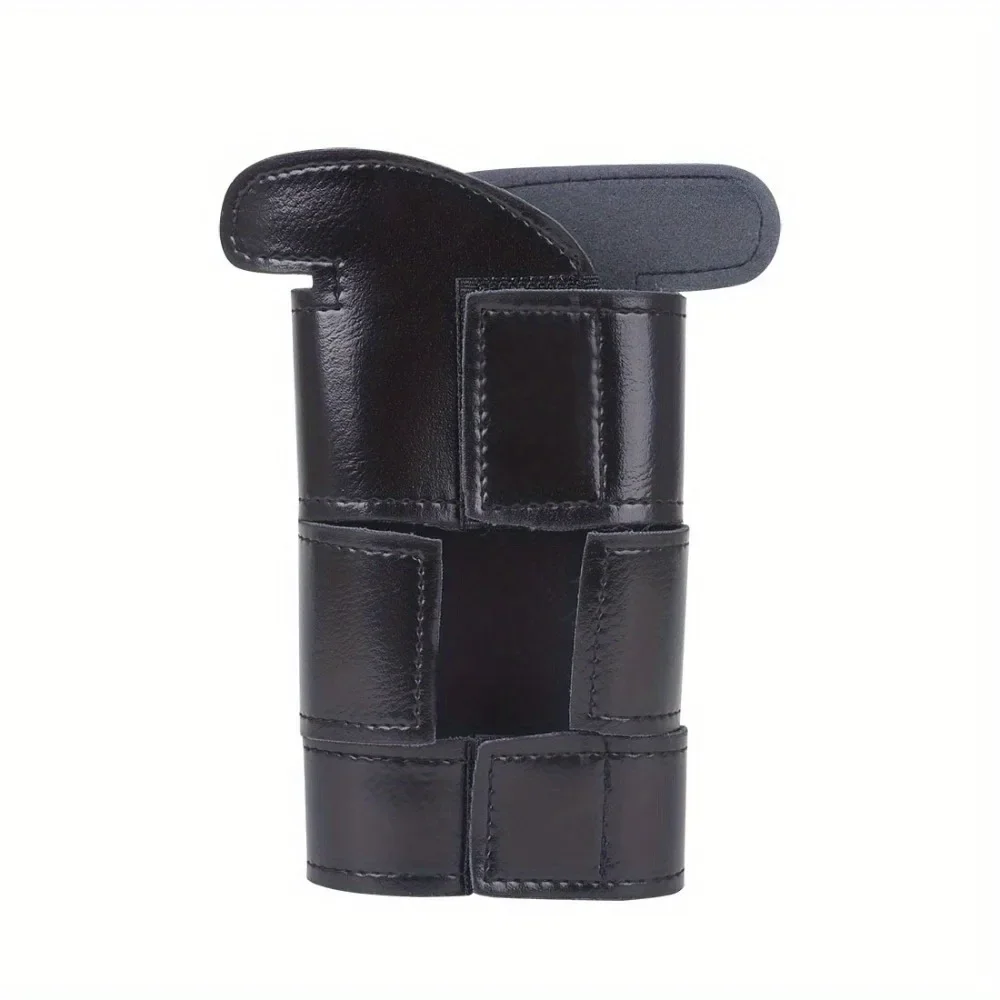 1PC Musical Instrument Trumpet Leather Case Black Anti-corrosive Protective Trumpet Piston Leather Case Padded Pipe Accessories