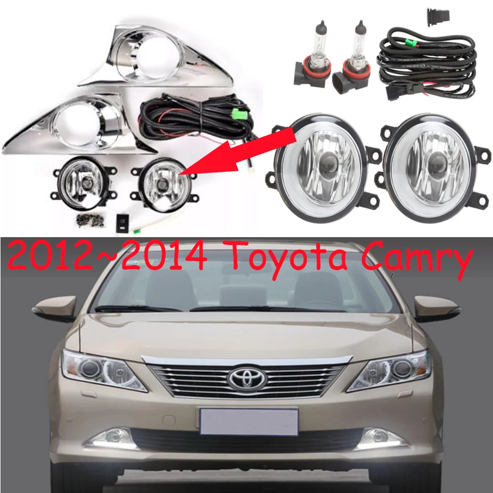 

Светильник головного света для автомобильного бампера Camry, противотуманные фары Aurion 2012 ~ 2014y, галогенная лампа 4300K, проволока фары Hanress для противотуманных фар Camry