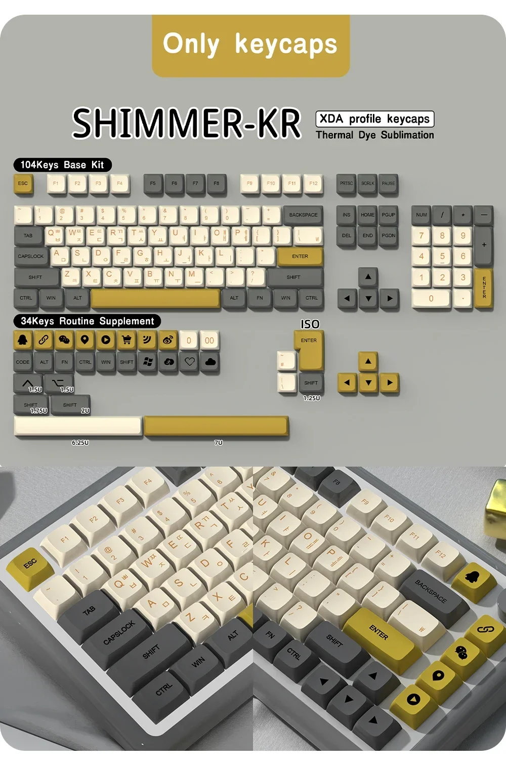 QWERTZ-Keycaps Nordic Keyboard, Espanhol, Francês, Alemão, AZERTY,