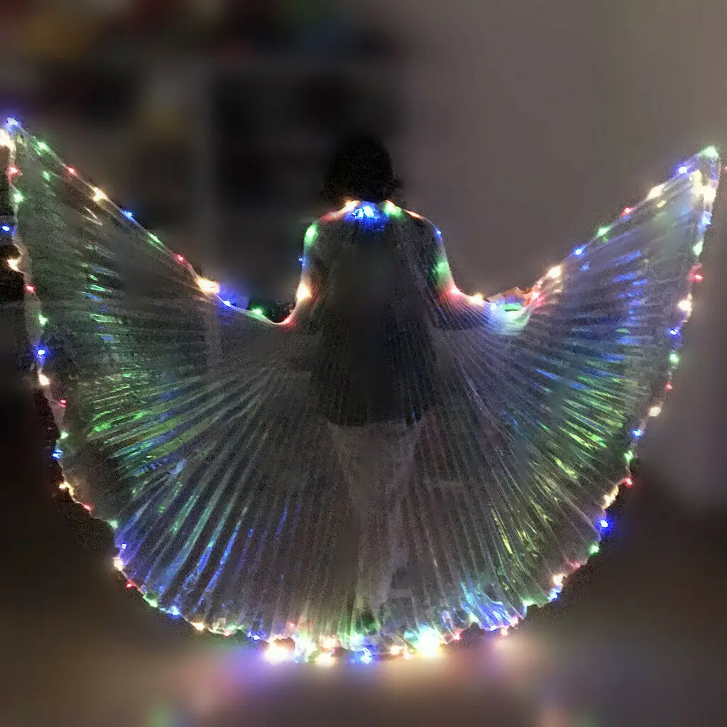 

BestDance LED Isis Wings Belly Dance Performance Costumes Festival Club LED Light Up Show