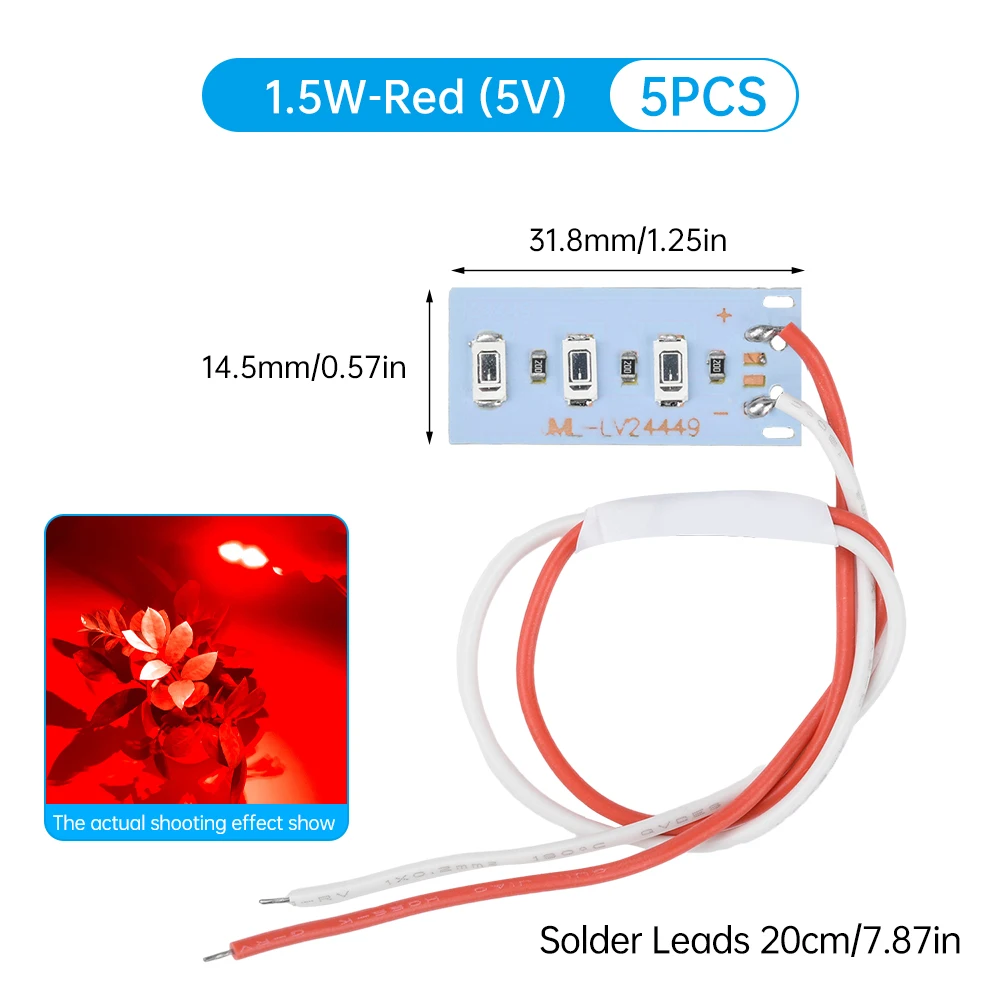 ตัวเลือกสินค้า LED 5730 5 ดวง สว่างสดใส หลากสี สไตล์มินิมอล