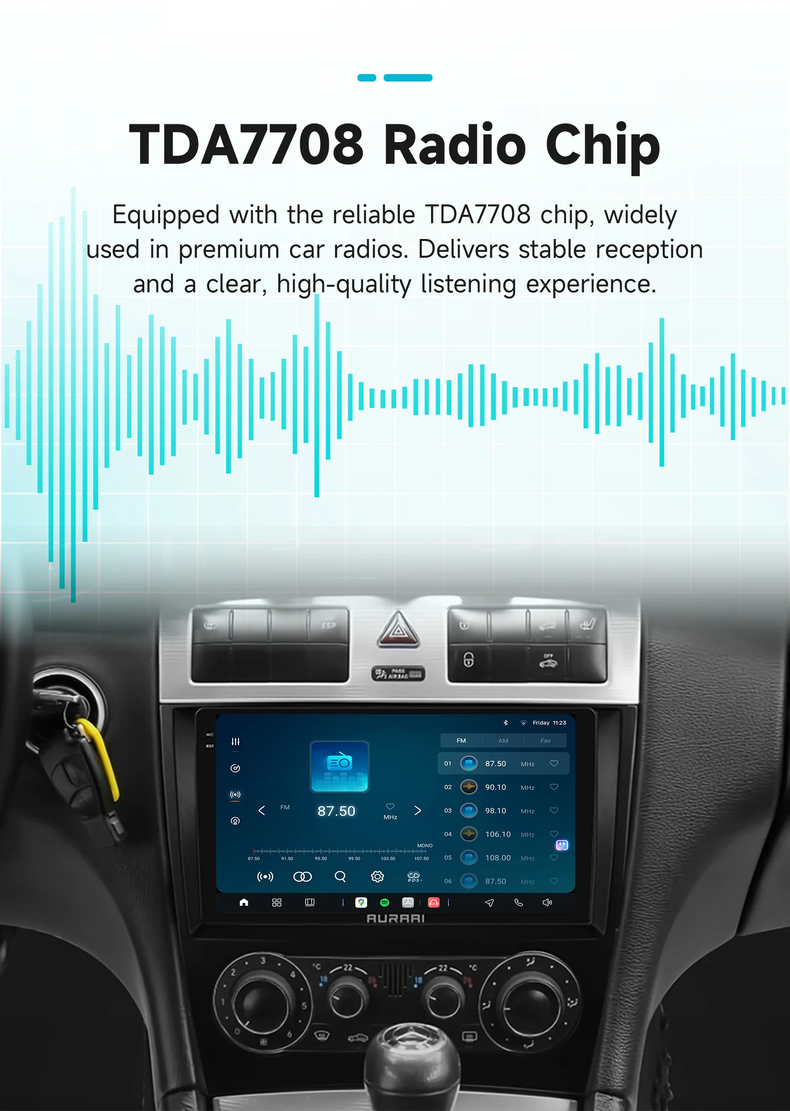 AURAAI X100 Android Auto Intelligente Bildschirm für Mercedes Benz C-Klasse C180 C200 CLK W203 W209 CarPlay 4G BT DSP GPS ADAS 360 ° CAM – Detail 20