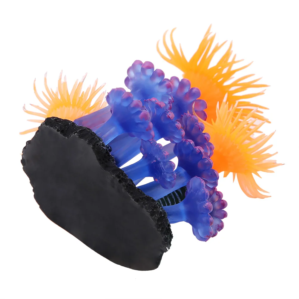 Fish Decoration Aquarium Simulation Silicone Artificial Coral Sea Anemone Landscape Decoration