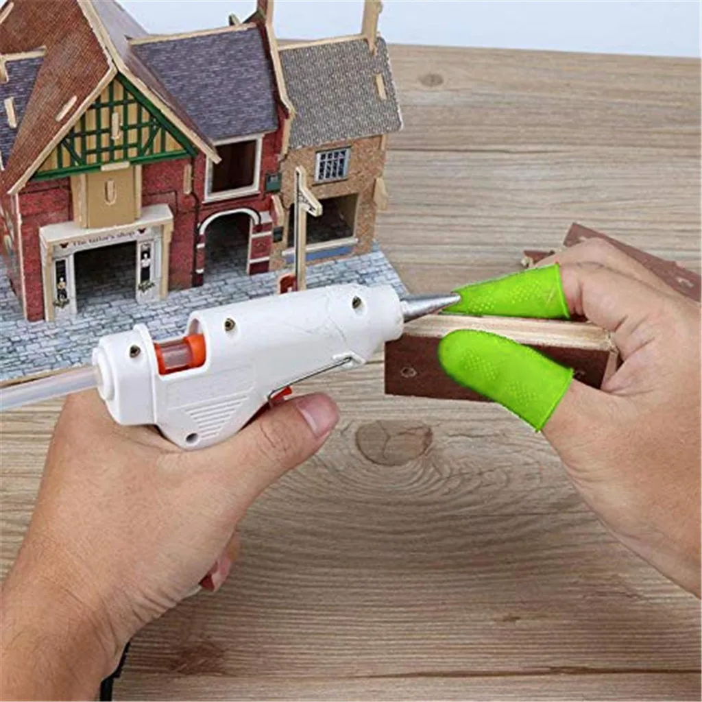 12pcs Silicone Finger Protector Sleeve Cover Anti-cut Heat Resistant Anti-slip Fingers Cover For Cooking Kitchen Tools