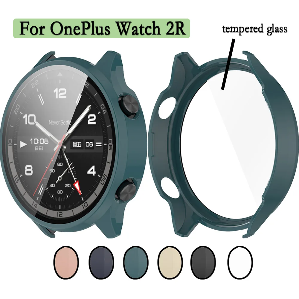 OnePlus Watch 2R Watch Screen Protector Case 2 in 1