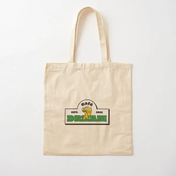 

Cafe 7 Dream Logo Nct Dream Cotton Canvas Bag Tote Shoulder Bag Printed Reusable Grocery Ladies Designer Fashion Unisex Handbag