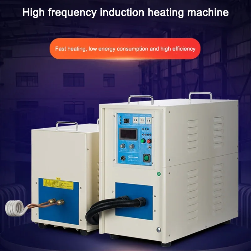 High frequency induction heating machine quenching forging turning knife welding melting gold, silver, copper and aluminum tin 2