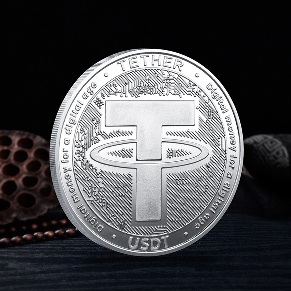 USDT Cryptocurrency Physical Coin Tether Art Collectible Gold Plated Crypto  Coin Souvenir Decorate Gift Commemorative Coin - AliExpress