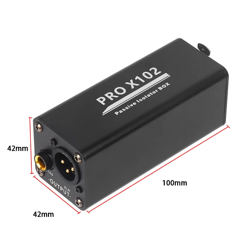 Audio isolator noise reduction DI ground box 6.35 to cannon Stereo agricultural electric guitar sound card show noise eliminatio
