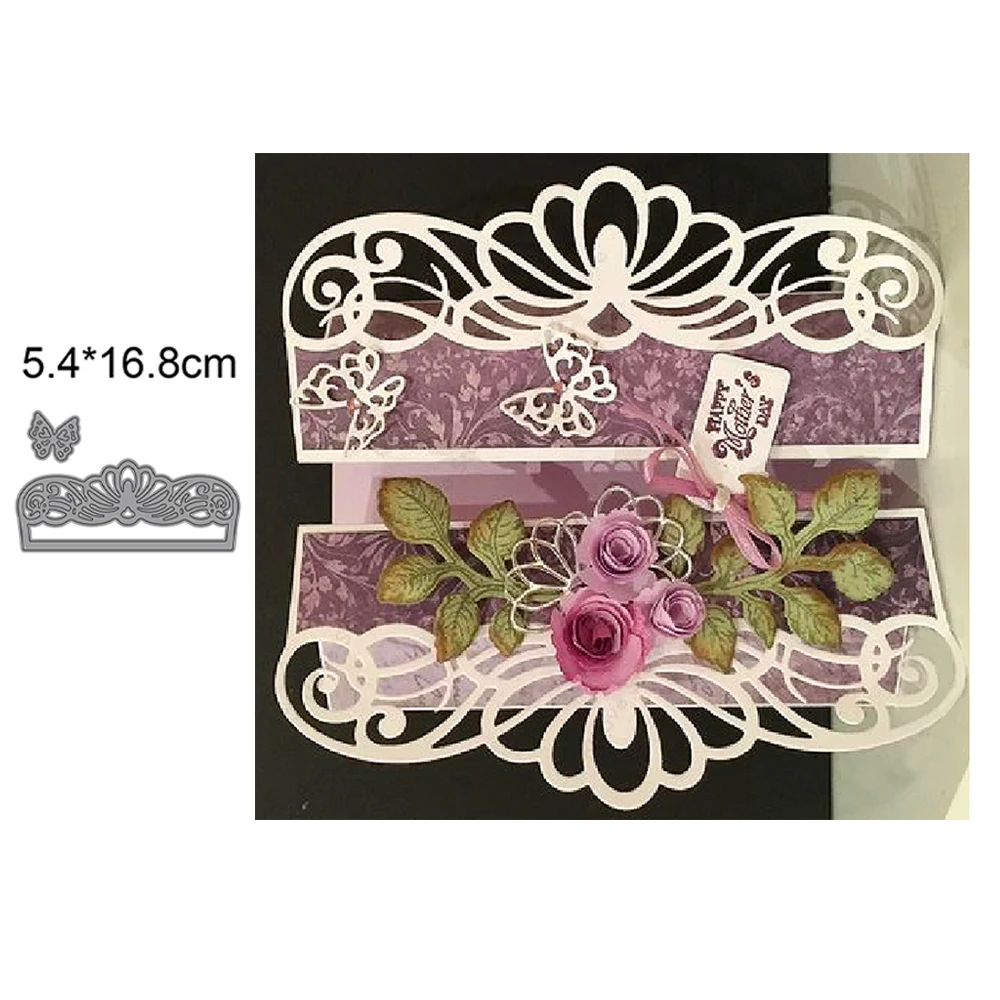 

Кружевная граница Новое поступление 2022 металлические штампы для резки украшение для скрапбукинга крафтовые трафареты штамп для тиснения