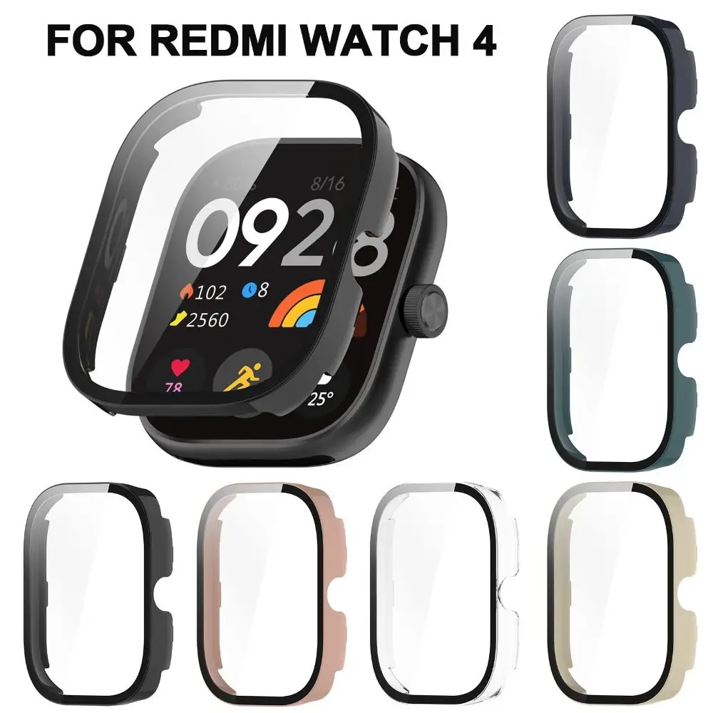 

Защитный чехол для Redmi Watch 4 с полным покрытием, защита экрана, пленка из закаленного стекла, чехол-бампер