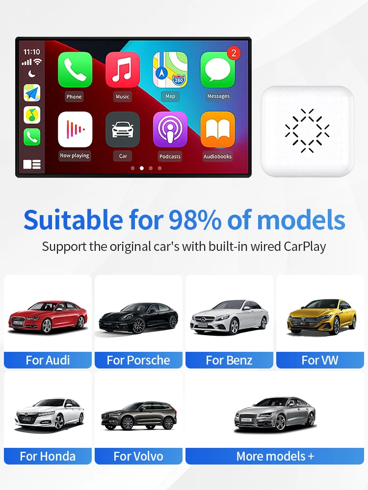 Carlinkit 3.0 ̴ ī÷   Ƽ  Ÿ ƿ    ī÷ ڽ iOS cplay2air  2022, ī÷   Ƽ