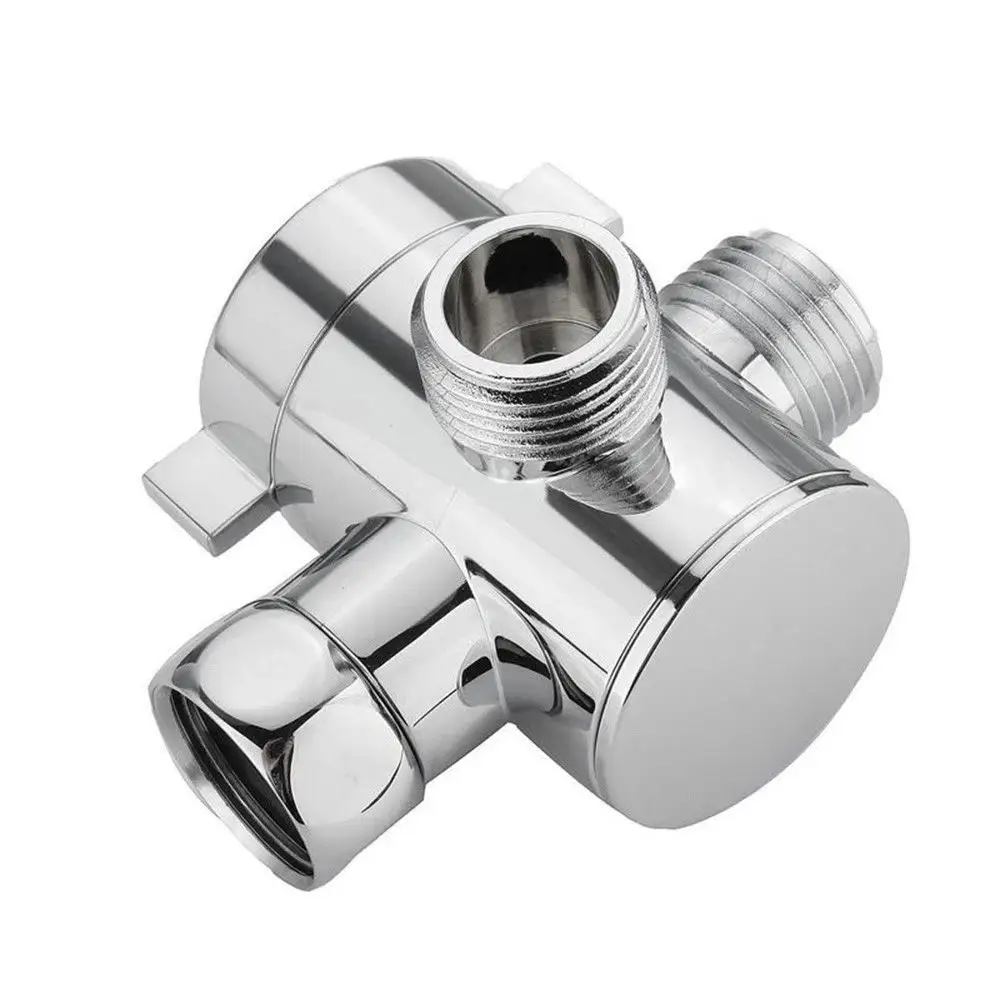 Shower Diverters Connector Toilet Bidet Water Separator Faucet Splitter Valve Three-way Water Diverter T-shaped Adapter 6