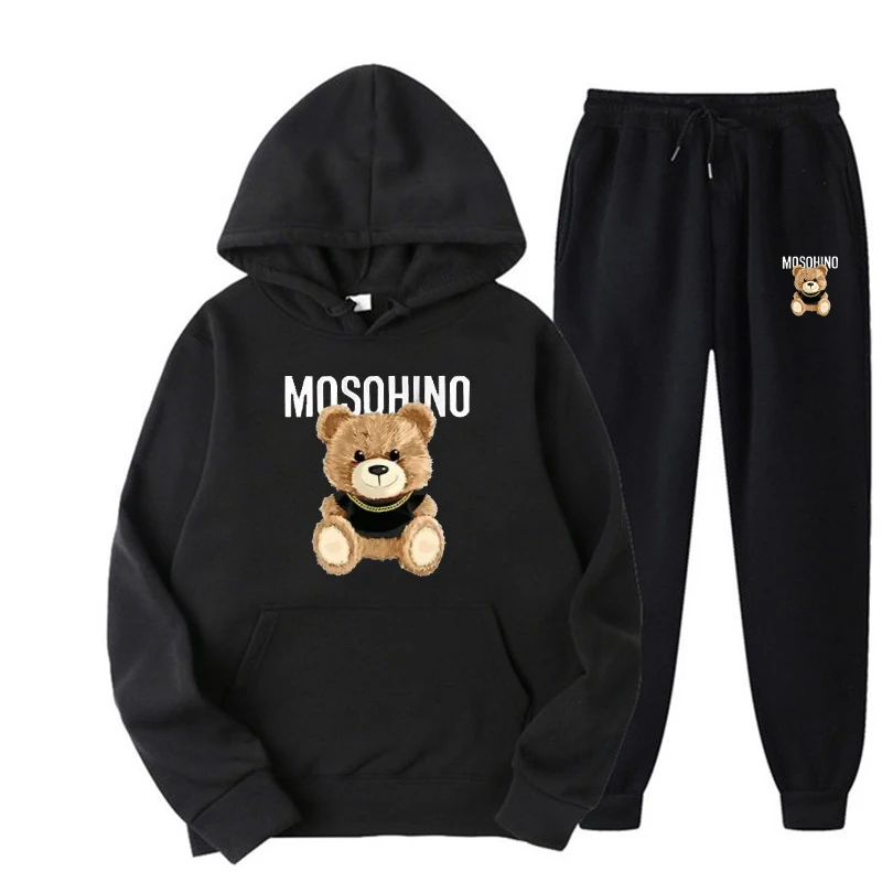 New Autumn Winter Woman Tracksuit Hoodies+Sweatpants 2-Piece Fashion Causal Jogging sweatshirt Clothes Pullover Fleece Pant Sets