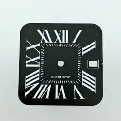 Premium Square Watch Case with Sapphire Glass and Accessories - Fits 27mm Dial, Available in Silver, Gold, and Black (19)