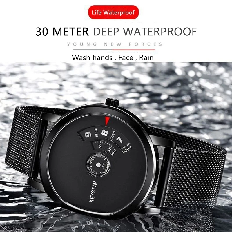 Watch For Men's Light Luxury Quality Stainless Steel Korean Edition Student Waterproof Trend Fashion Quartz Clock UTHAI CQ136