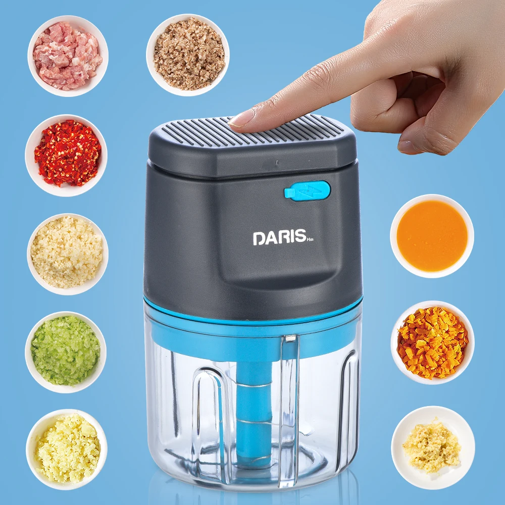 Electric Food Crusher Mini Garlic Press Garlic Crusher Vegetable