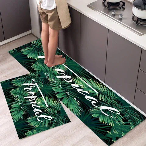 

Modern Simple Nordic Style Kitchen Floor Mat Household Carpet Long Strip Door Mat Fashionable Home Decor