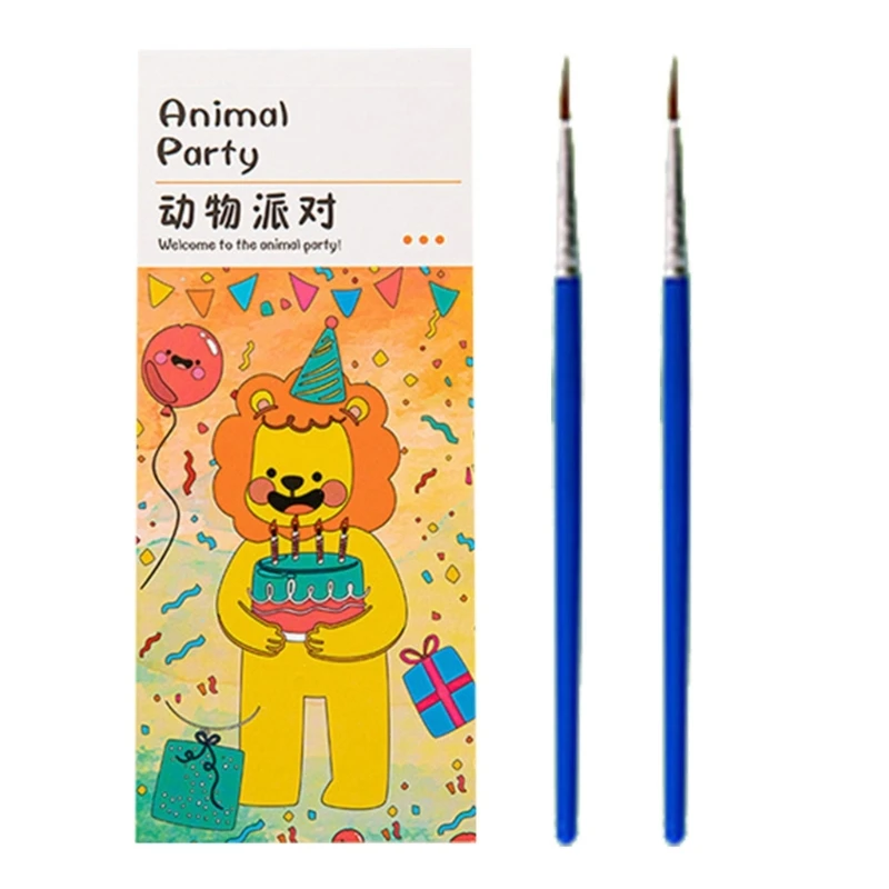 

Drawing Book for Children Portable Coloring Book Watercolor Painting Toy for Students DIY Bookmark Preschool Drawing Toy