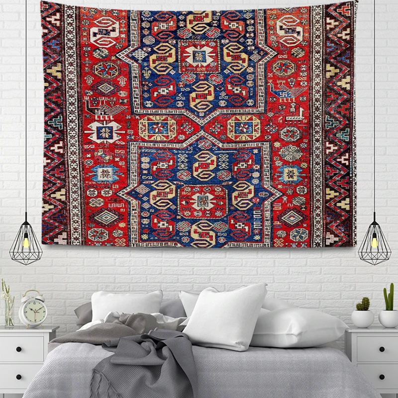 Tapestry Decor Wall Tapestry Aesthetic Room Boho Accessories Wall Hanging Fabric Autumn Mandala Decor Vintage Morocco Bedroom