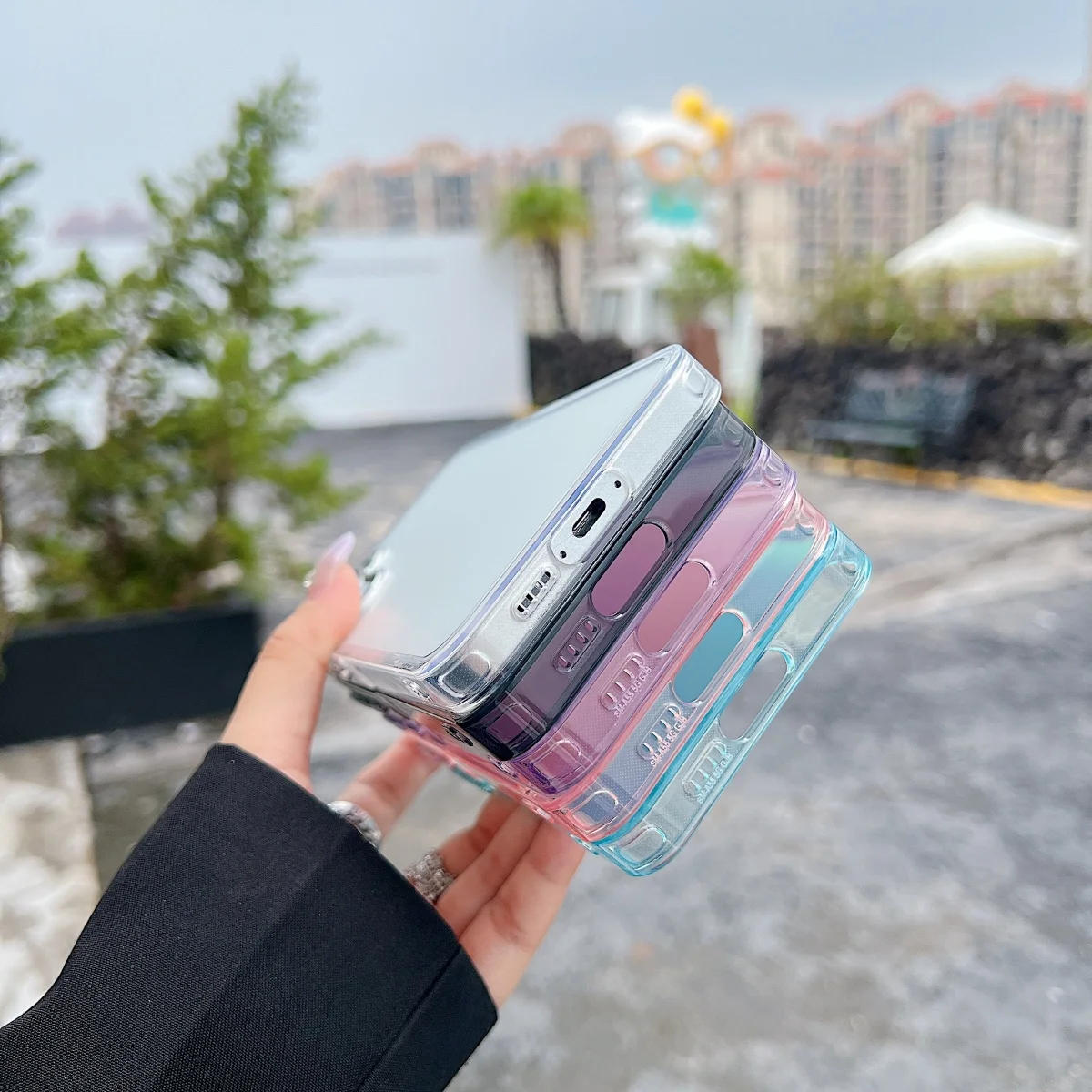 Luxury Gradient Laser Aurora Phone Case