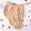 HappyFlute New 120*110CM Skin-friendly&Soft Muslin Pure Cotton Fiber Baby Swaddle Newborn Blanket Baby Infant Wrap 1