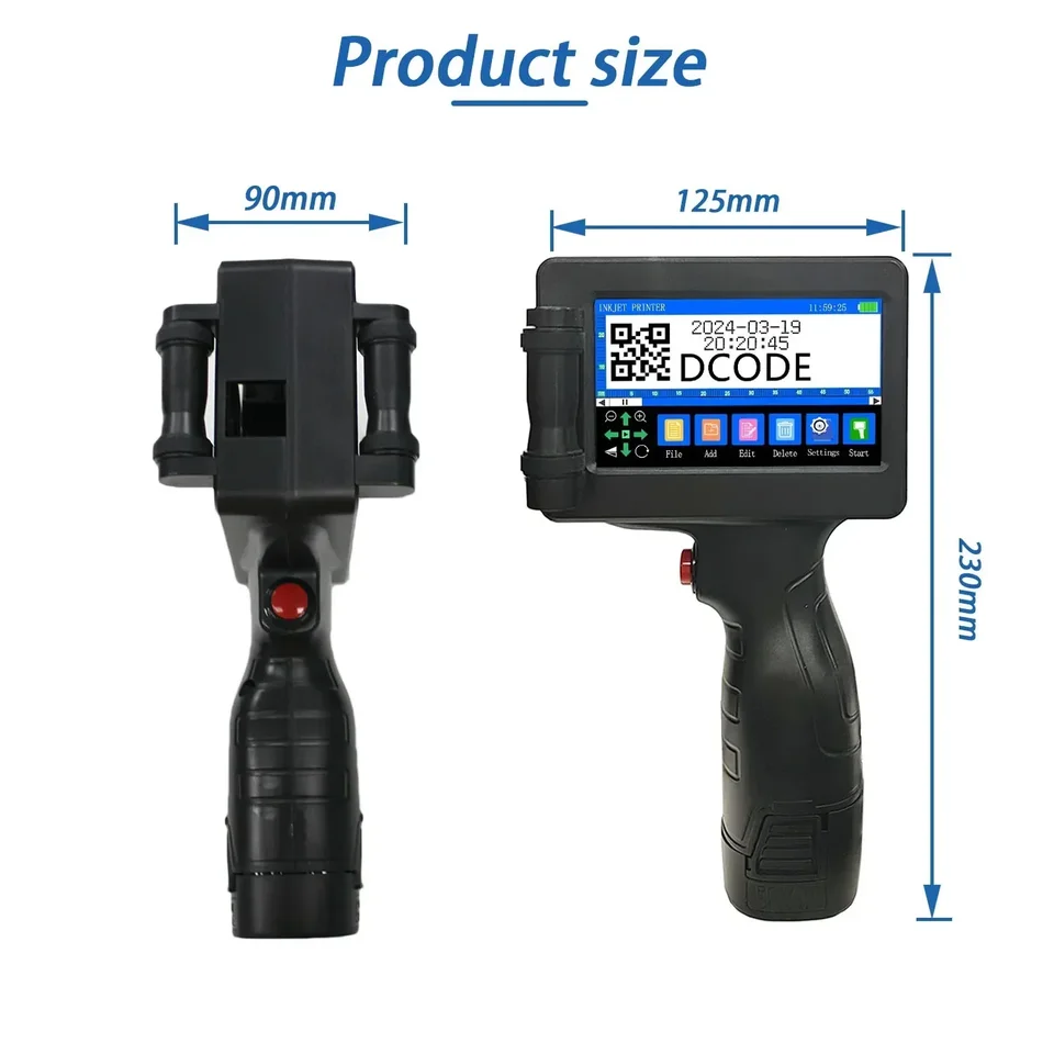 thumbnail image 2 of Uv Printer PEKOKO 7-Inch Touch Screen Inkjet Coder - Batch Number 2 of 14