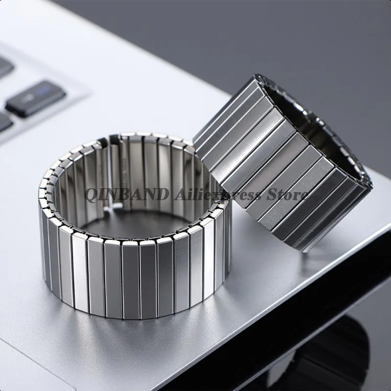 Elastic Metal Watch Band Expansion Bracelet - Stretchable Stainless Steel Strap