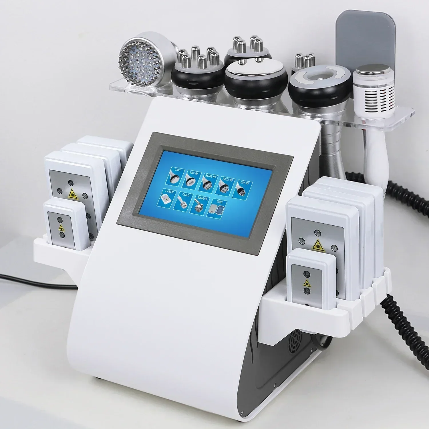 Tool 40K 9 in 1 Cavitation Ultrasonic Body Slimming Machine Multi-Polar Frequency Rejuvenation Skin Lift Tighten