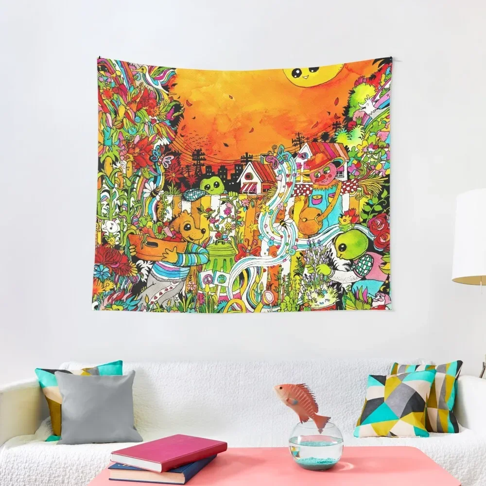 

Urban Farm Time Tapestry Wall Hangings Decoration Art Mural Aesthetic Room Decor Wall Art Tapestry
