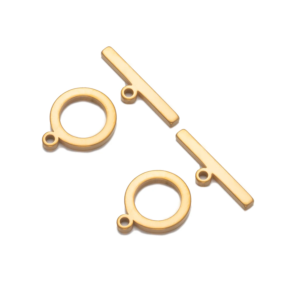 5 Sets Edelstahl-OT-Verschlüsse für Armbänder, Knebelverschluss, Verbinder für DIY-Armbänder, Halsketten, Schmuckherstellung, Zubehör – Detail 4