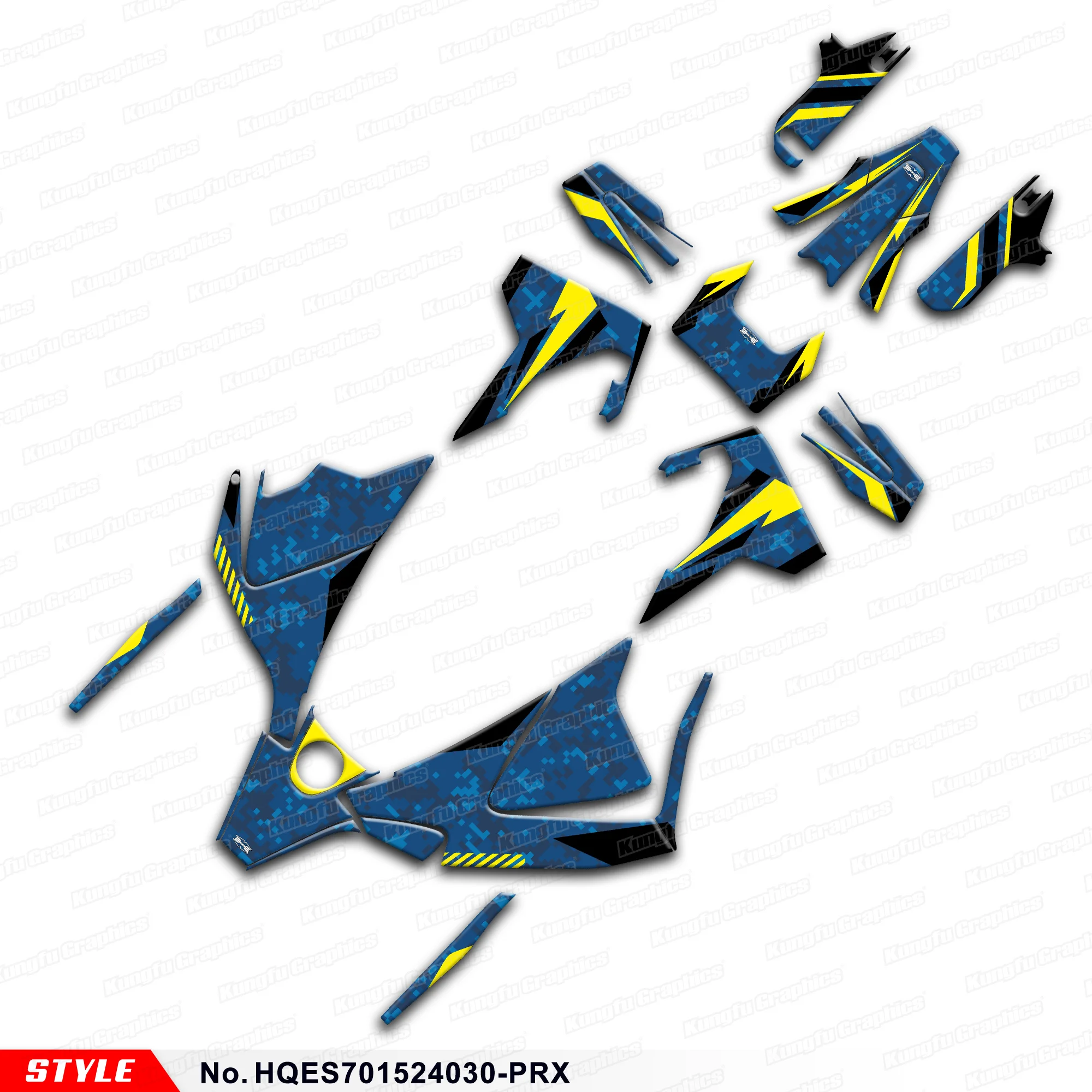 

Aftermarket Enduro Stickers Kit Graphics для Husqvarna Enduro Supermoto 701 2015-2024, HQES701524030-PRX