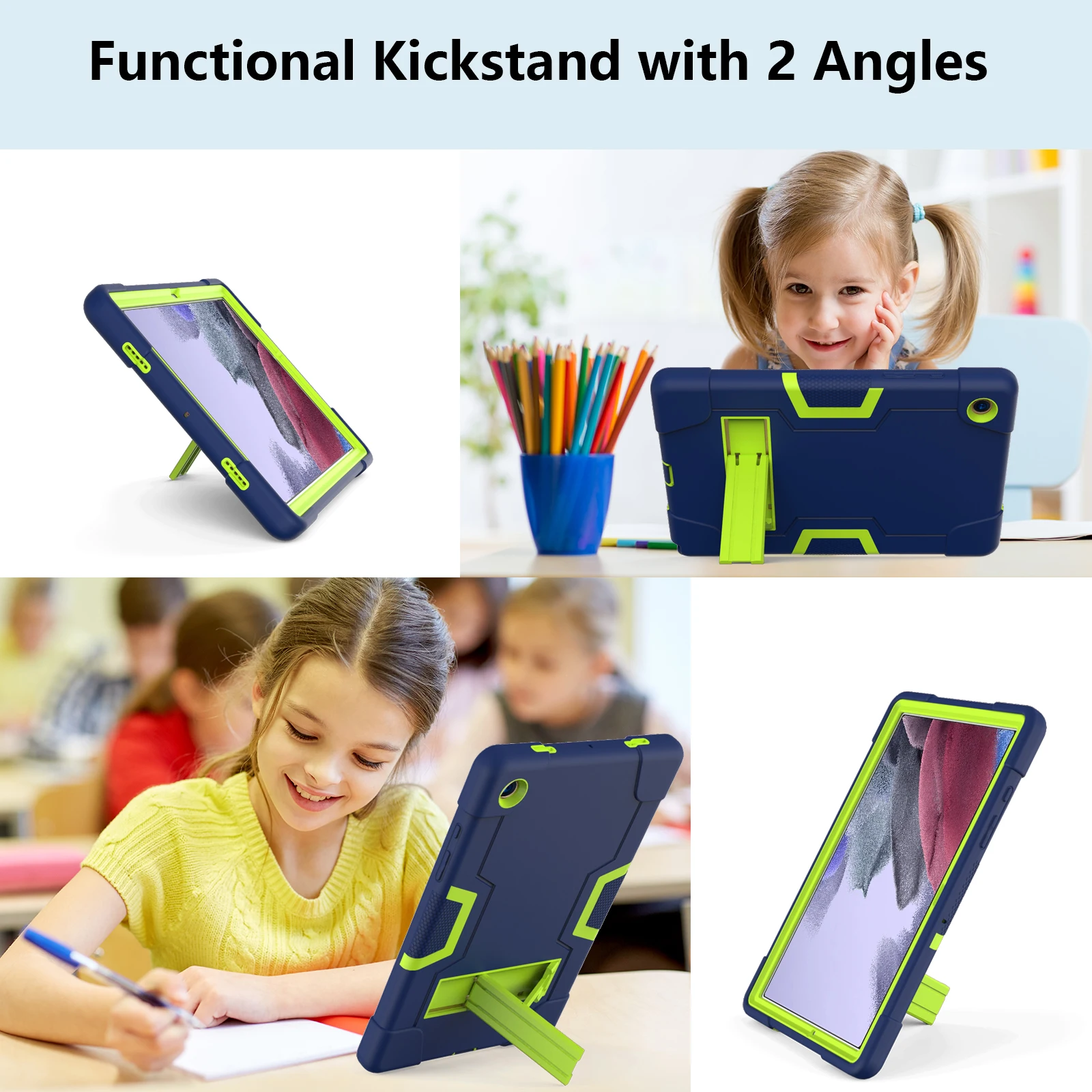 For Samsung Galaxy TAB A8 10.5 2022 Case Tablet Cover Tab A 8 SM-X200 X205 X207 Silicon TPU+PC shell Shockproof Stand Protective_voghion.com