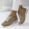 Spring and Summer Women Designer Mouth Breathable Cross Strap Sneakers Flat Comfortable Casual Walking sneakers Zapatos De Mujer 2