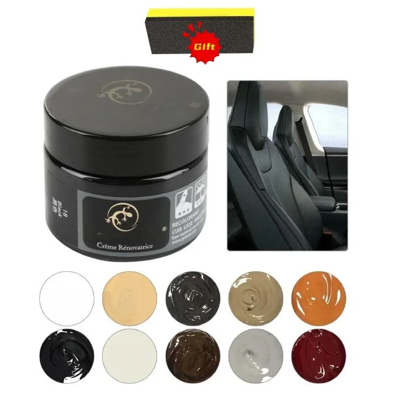 Leather Repair Kit Cream Style Leather Repair Kit Car Seat Color Restoration Tool Fix Scratch Crack Rips Recoloring Shoes Clothes Sofa Scrach Set