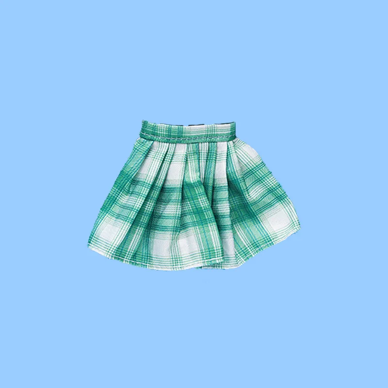 Neue 30 cm 1/6 Schlanke Puppe Körper Kleid Grid Rock Sommer Outfit Puppe Kleidung Zubehör 1 stücke – Detail 8