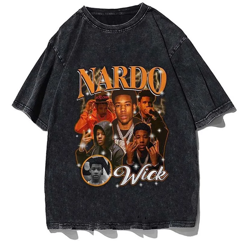 

Rapper Nardo Wick Gothic Tshirt Casual Cotton Short Sleeve T-shirts Men Women Clothes Printing Harajuku Stylish Oversize Tees