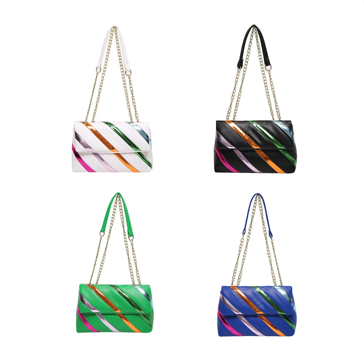 Women's K-G Shoulder Bag, High Capacity Sewing Fashion Shoulder Strap With Premium PU Chain Fashion Handbag Bag