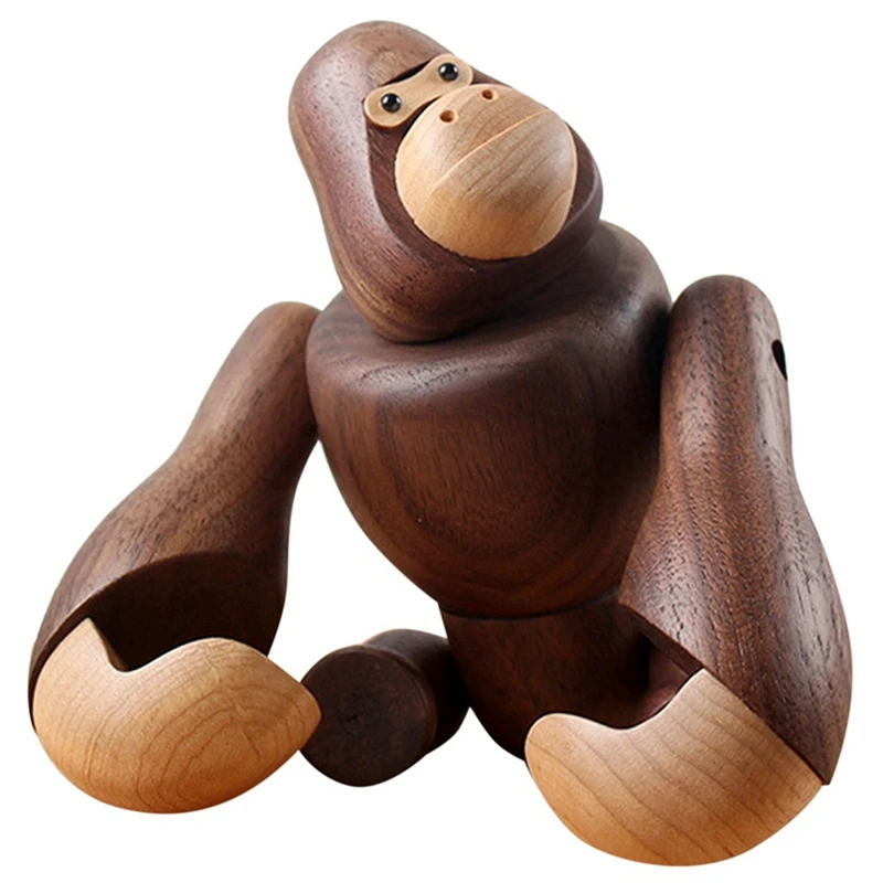 

3X деревянные поделки Gorilla Creative украшения для мебели можно повесить подарки King Kong деревянные украшения