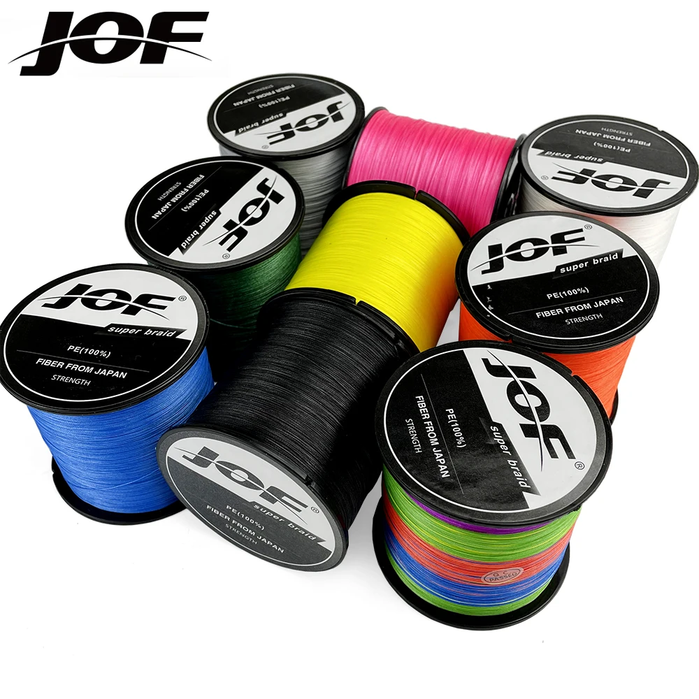 

JOF PE Braided Wire Fishing Line 8 Strands 500M 300M 100M Japan Strong Multifilament 18-78lb Fishing Line 0.14mm-0.5mm