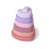 6Pcs Baby Montessori Toys Soft Building Blocks Silicone Stacking Blocks Love Shape Silicone Construction Toy Gifts 4