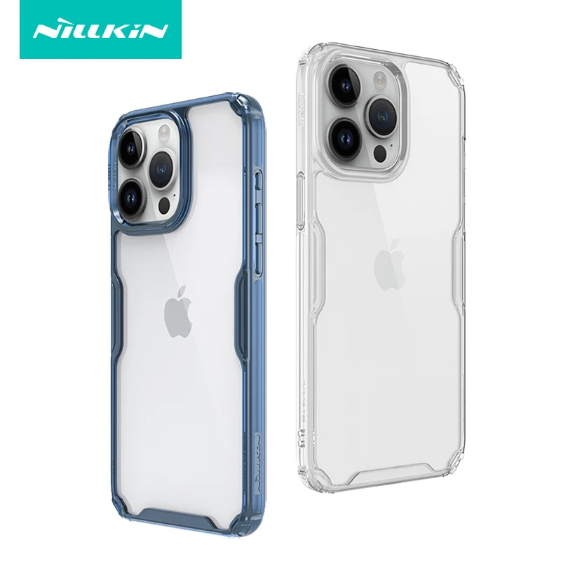 

Чехол Nillkin из ТПУ для iPhone 15 Pro Max, противоударный чехол из ТПУ и поликарбоната с воздушными углами, прозрачный чехол