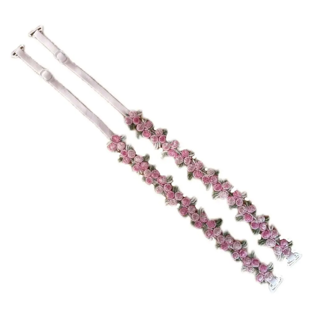 Creative Gift Removable Floral Bra Straps Anti-slip Lace Shoulder Straps Decorative Adjustable Floral Shoulder Belts bra straps,invisible bra straps