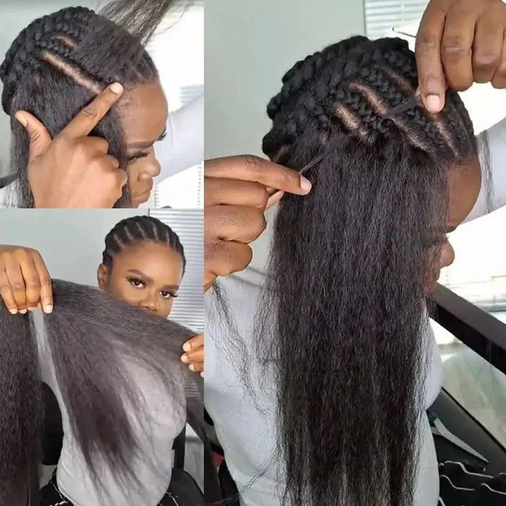 Feathered Human Crochet Hair For Braiding Boho Braids 100% Raw Human Hair Extensions Miracle Knots Crochet Human Hair 2